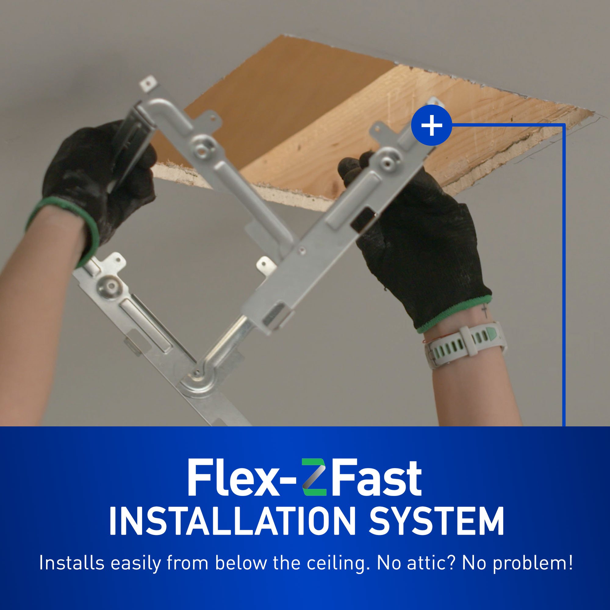 Whisper Choice® DC Fan with LED Light, Pick-A-Flow®, 130/150 CFM